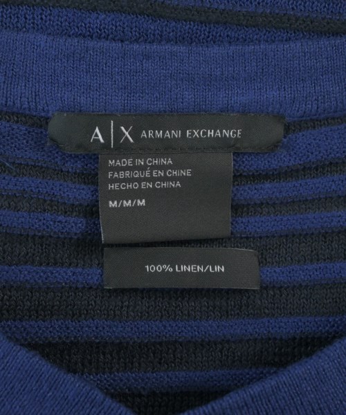 A/X ARMANI EXCHANGE（アルマーニエクスチェンジ）ニット・セーター 紺 サイズ:M メンズ/2200637040259