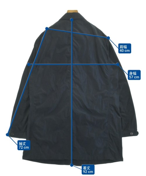 A/X ARMANI EXCHANGE（アルマーニエクスチェンジ）ステンカラーコート 紺 サイズ:L レディース/2200643001022