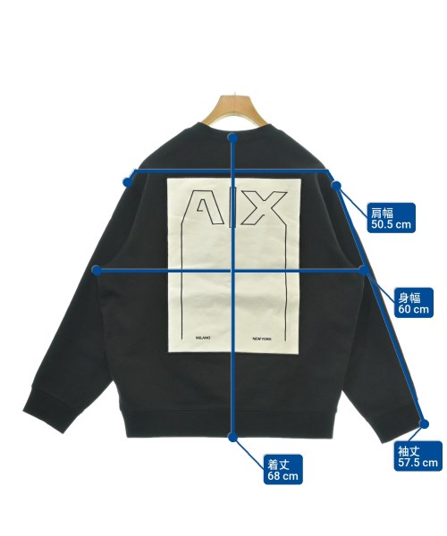 A/X ARMANI EXCHANGE（アルマーニエクスチェンジ）スウェット 黒 サイズ:M メンズ/2200622472010