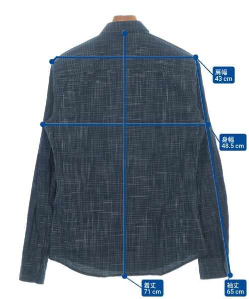 A/X ARMANI EXCHANGE（アルマーニエクスチェンジ）カジュアルシャツ 紺 サイズ:S メンズ/2200615062037
