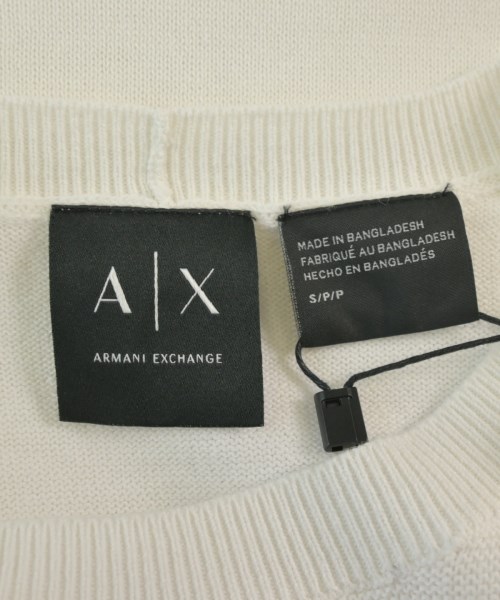 A/X ARMANI EXCHANGE（アルマーニエクスチェンジ）ニット・セーター 白 サイズ:S メンズ/2200560819038