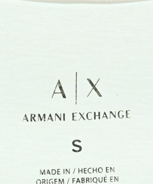 A/X ARMANI EXCHANGE（アルマーニエクスチェンジ）Tシャツ・カットソー 白 サイズ:S メンズ/2200672931024