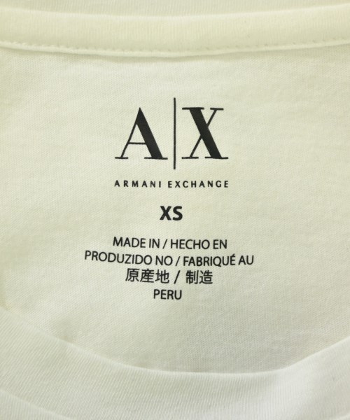 A/X ARMANI EXCHANGE（アルマーニエクスチェンジ）Tシャツ・カットソー 白 サイズ:XS メンズ/2200672931031