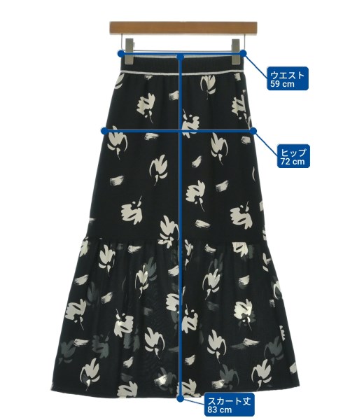 A/X ARMANI EXCHANGE（アルマーニエクスチェンジ）ロング・マキシ丈スカート 黒 サイズ:0(XS位) レディース/2200701528133