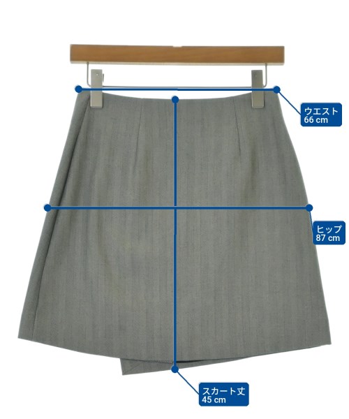 A/X ARMANI EXCHANGE（アルマーニエクスチェンジ）ひざ丈スカート グレー サイズ:2(M位) レディース/2200701528294