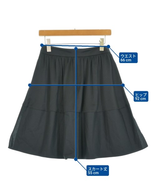 A/X ARMANI EXCHANGE（アルマーニエクスチェンジ）ひざ丈スカート 黒 サイズ:4(XL位) レディース/2200637563314