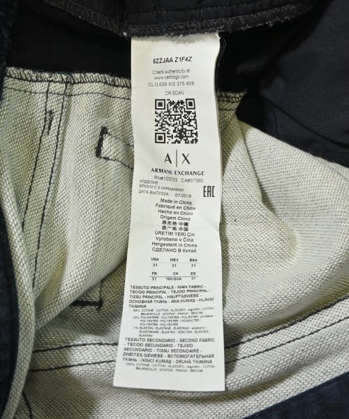 A/X ARMANI EXCHANGE（アルマーニエクスチェンジ）デニムパンツ 紺 サイズ:31(M位) メンズ/2200705097130