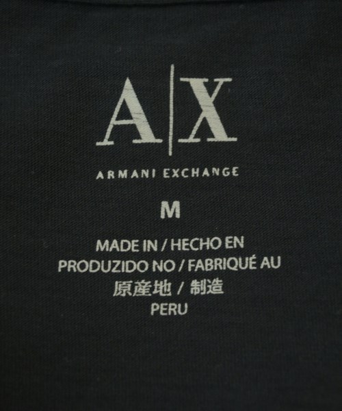 A/X ARMANI EXCHANGE（アルマーニエクスチェンジ）Tシャツ・カットソー 黒 サイズ:M メンズ/2200665157103