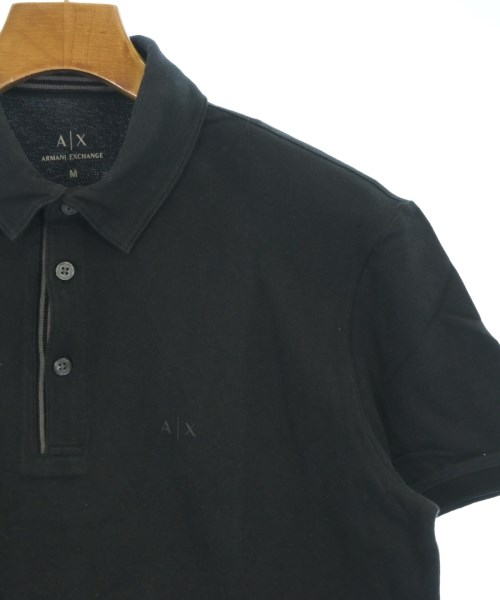 A/X ARMANI EXCHANGE（アルマーニエクスチェンジ）ポロシャツ 黒 サイズ:M メンズ/2200682386142