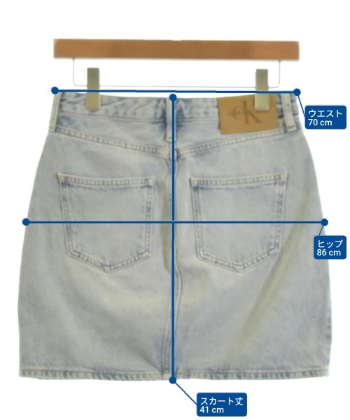 Calvin Klein C.K（カルバン　クライン　シーケー）ミニスカート 青 サイズ:26(M位) レディース/2200604985033