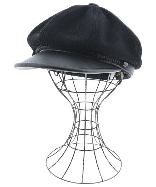 NEWYORK HAT&CAP（ニューヨークハットアンドキャップ）キャスケット 黒 サイズ:S レディース/2200699772105