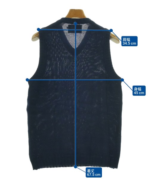 Corgi（コーギー）ベスト 紺 サイズ:38(S位) メンズ/2200619286064