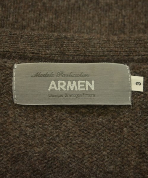 ARMEN（アーメン）カーディガン 茶 サイズ:3(L位) レディース/2200655394020