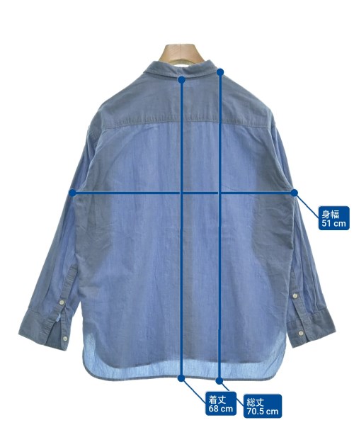 ARMEN（アーメン）カジュアルシャツ 青 サイズ:1(S位) レディース/2200650197046