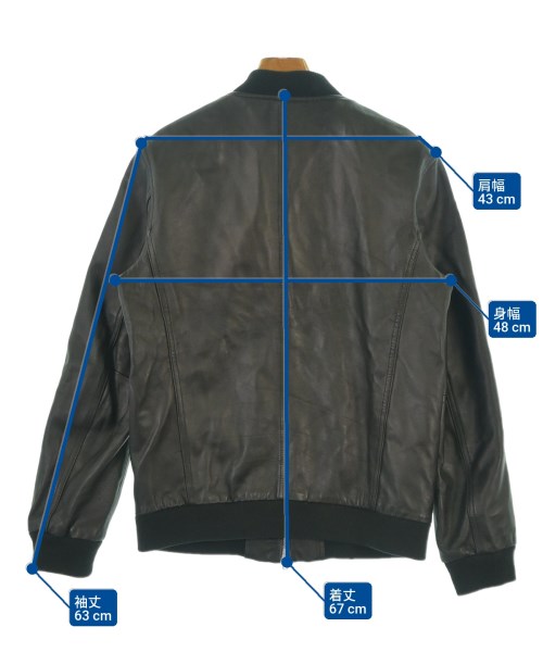 ITEMS URBAN RESEARCH（アイテムズアーバンリサーチ）ライダース 黒 サイズ:38(S位) メンズ/2200617625025