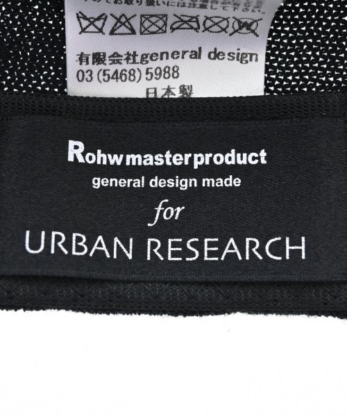 Rohw master product（ロウマスタープロダクト）ハンチング・ベレー帽 黒 サイズ:- メンズ/2200713116045