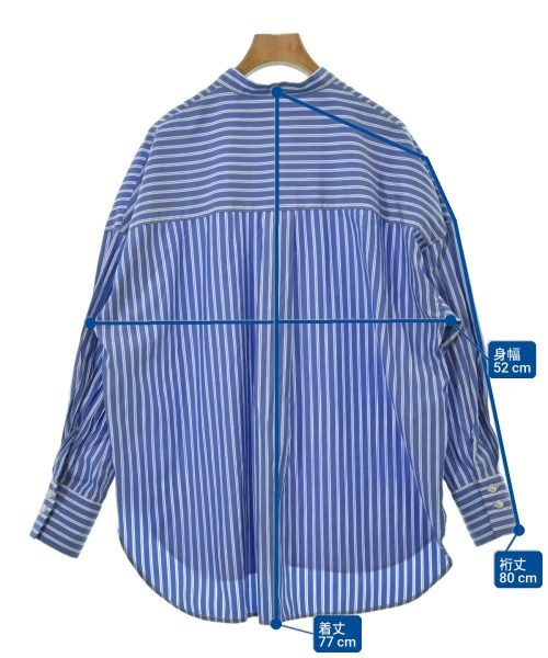 ITEMS URBAN RESEARCH（アイテムズアーバンリサーチ）カジュアルシャツ 青 サイズ:F メンズ/2200717878048