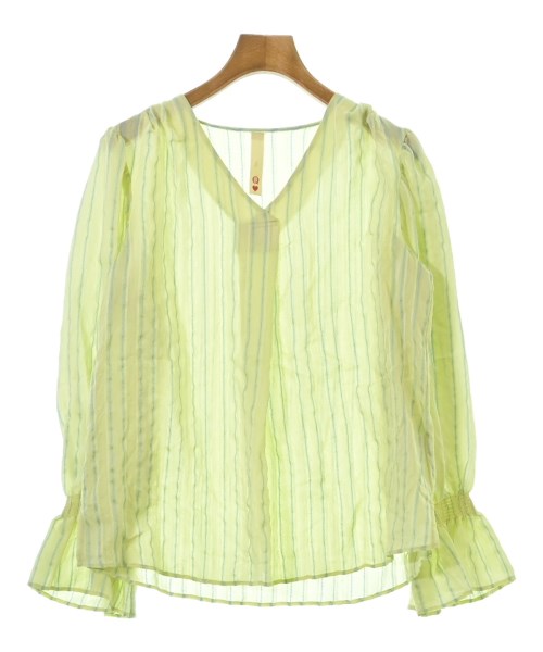 Q(キュー)ブラウス 緑 サイズ:2(M位)/2200677714073