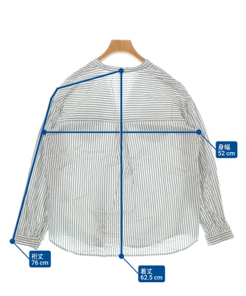 Q（キュー）ブラウス グレー サイズ:2(M位) レディース/2200649240258