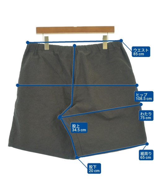 YAECA（ヤエカ）ショートパンツ グレー サイズ:L メンズ/2200631400035