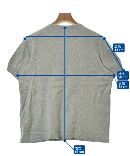 YAECA（ヤエカ）Tシャツ・カットソー グレー サイズ:S メンズ/2200636355071