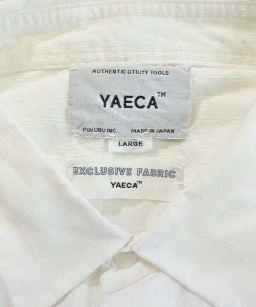 YAECA（ヤエカ）カジュアルシャツ 白 サイズ:L メンズ/2200636755154