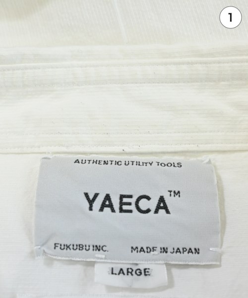 YAECA（ヤエカ）カジュアルシャツ 白 サイズ:L メンズ/2200636755154