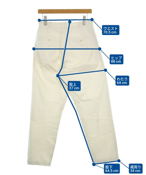 YAECA（ヤエカ）チノパン 白 サイズ:29(S位) メンズ/2200627879036
