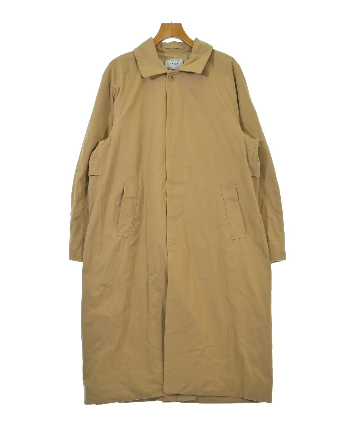 YAECA（ヤエカ）ステンカラーコート ベージュ サイズ:L メンズ