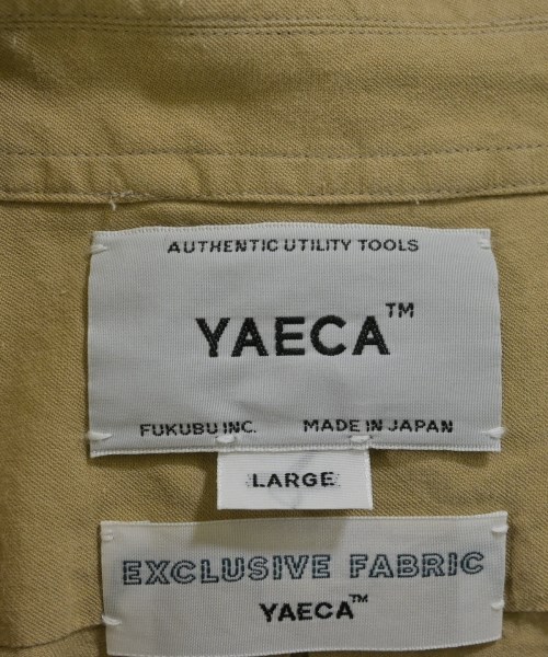 YAECA（ヤエカ）カジュアルシャツ ベージュ サイズ:L メンズ/2200626684068