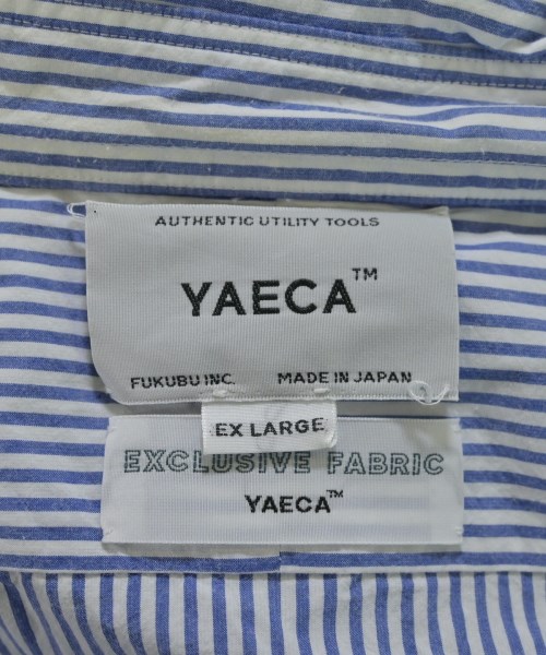 YAECA（ヤエカ）カジュアルシャツ 青 サイズ:XL メンズ/2200626684082
