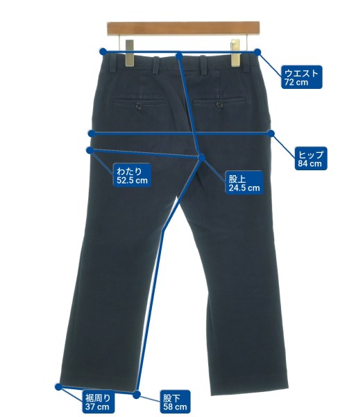 YAECA（ヤエカ）チノパン 紺 サイズ:S メンズ/2200536422156