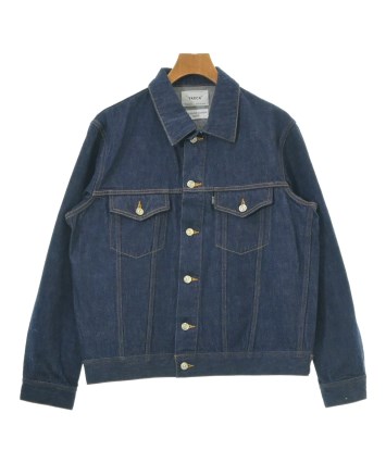YAECA ダークブルー デニムジャケット YAECA CANVAS DESIGN スタンドカラー デニム ジャケット, Twill
