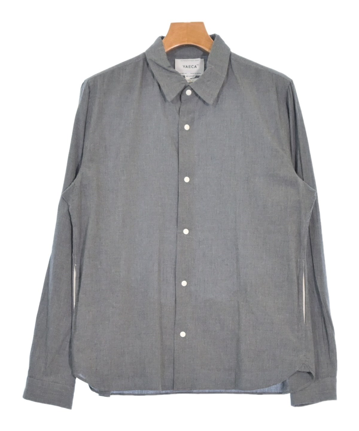 yaecaブランケット ヤエカ　グレー　美品 YAECA（ヤエカ）カジュアルシャツ グレー サイズ:XL メンズ