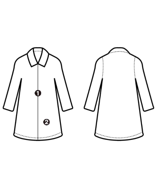 YAECA（ヤエカ）ステンカラーコート 白 サイズ:S メンズ/2200620397025