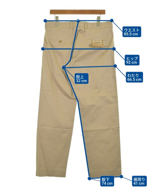 YAECA（ヤエカ）チノパン ベージュ サイズ:34(XL位) メンズ/2200623542064
