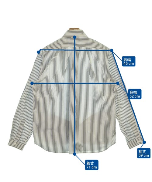 YAECA（ヤエカ）カジュアルシャツ 白 サイズ:M メンズ/2200613160070