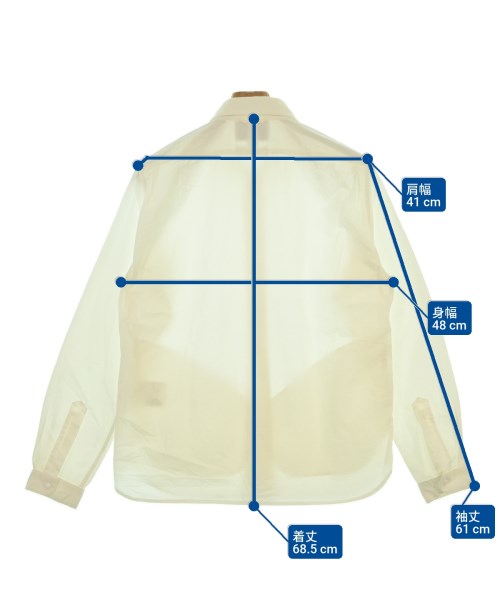 YAECA（ヤエカ）カジュアルシャツ 白 サイズ:S メンズ/2200624984047