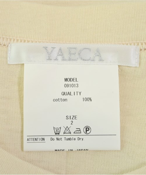 YAECA（ヤエカ）Tシャツ・カットソー ベージュ サイズ:2(M位) メンズ/2200612077744