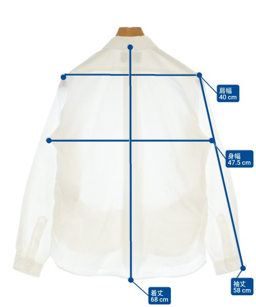 YAECA（ヤエカ）カジュアルシャツ 白 サイズ:S メンズ/2200625260041