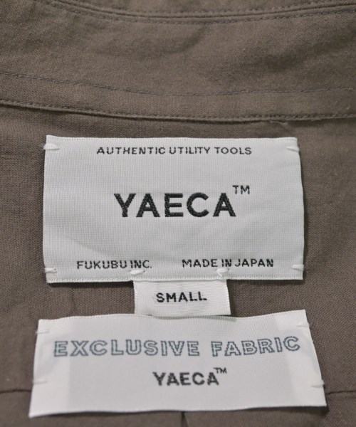 YAECA（ヤエカ）カジュアルシャツ 茶 サイズ:S メンズ/2200613363143