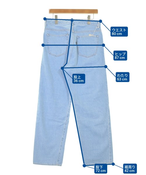 YAECA（ヤエカ）デニムパンツ 青 サイズ:32(L位) メンズ/2200631419051