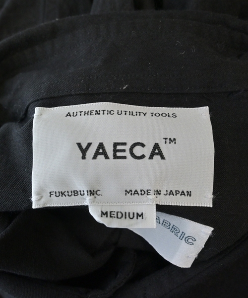 YAECA（ヤエカ）カジュアルシャツ 黒 サイズ:M メンズ/2200613402088