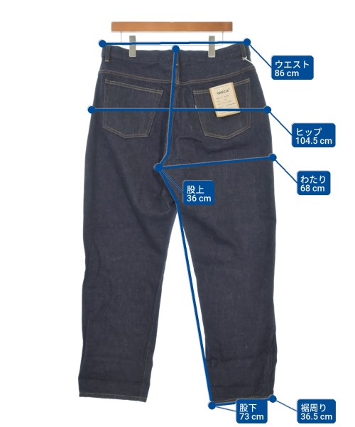 YAECA（ヤエカ）デニムパンツ 紺 サイズ:35(XL位) メンズ/2200608769127