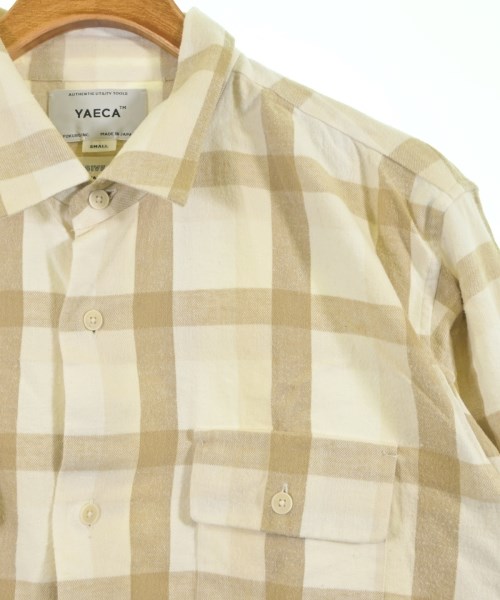 YAECA（ヤエカ）カジュアルシャツ ベージュ サイズ:S メンズ/2200620088107