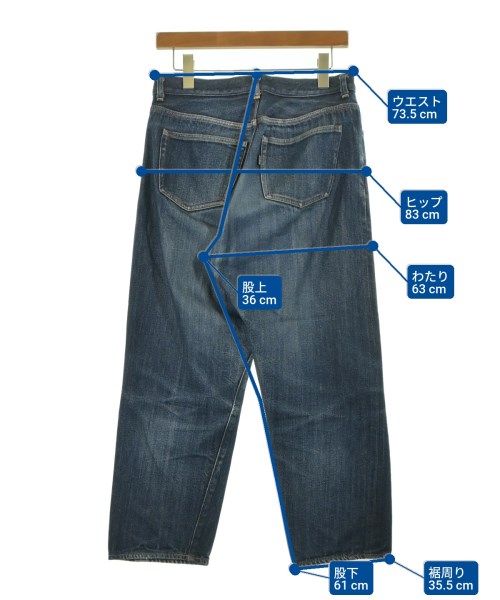 YAECA（ヤエカ）デニムパンツ 青 サイズ:29(S位) メンズ/2200570944089