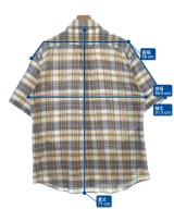 YAECA（ヤエカ）カジュアルシャツ 茶 サイズ:L メンズ/2200671926182