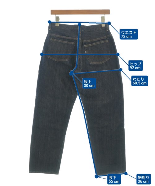 YAECA（ヤエカ）デニムパンツ 紺 サイズ:30(M位) メンズ/2200654759059