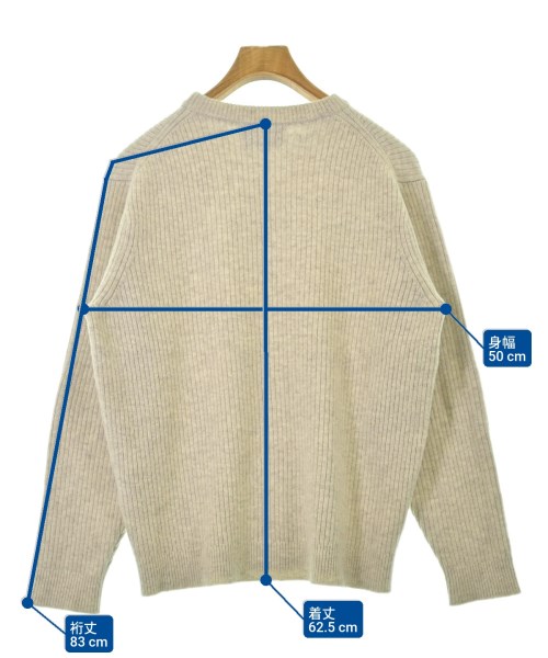 YAECA（ヤエカ）ニット・セーター ベージュ サイズ:S メンズ/2200671579067