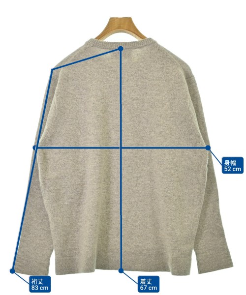 YAECA（ヤエカ）ニット・セーター ベージュ サイズ:S メンズ/2200671579074